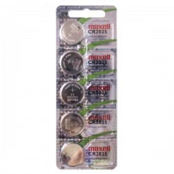 Maxell Battery CR2025 Lithium Coin Cell 1pcs (5 Pack) JAPAN