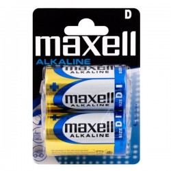 Maxell Alkaline Battery D LR20 MN1300 2pcs 1.5V AM-1 Long Life Blister