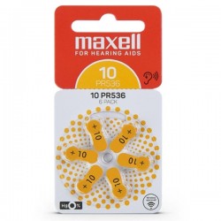 Maxell Battery PR70 10 6BS 6pcs batteries for hearing aids BLISTER