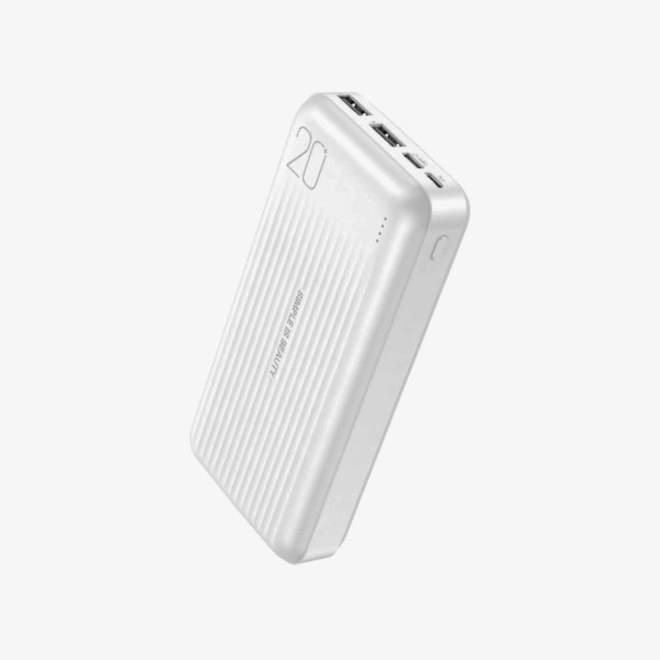 XO PB302 Light Display Power Bank 20.000mAh Dual Charging White