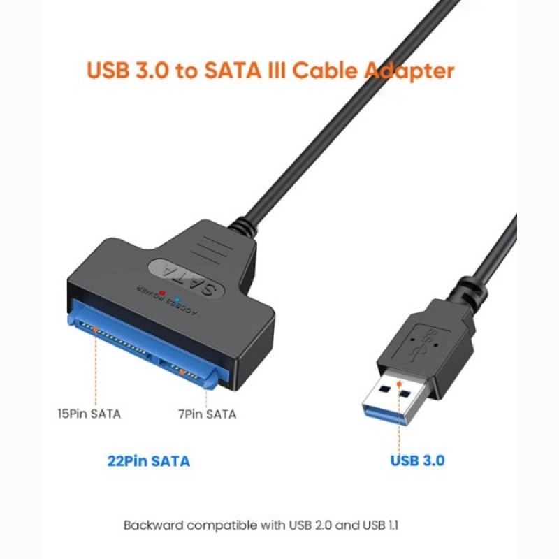 Premium USB 3.0 To SATA Drive Adapter Cable For All SSD SATA HDD Drive