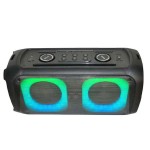 611 Gradiente Vision BASS Extreme Dual 2x 6.5" Subwoofer PartyBox Bluetooth Wireless Speaker With RGB Fire Light Effect