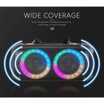 611 Gradiente Vision BASS Extreme Dual 2x 6.5" Subwoofer PartyBox Bluetooth Wireless Speaker With RGB Fire Light Effect