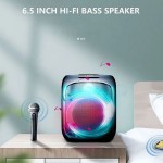 627 Waterproof Partybox 6.5 inch Bluetooth Speaker RGB Light Portable BoomBox Wireless Microphone