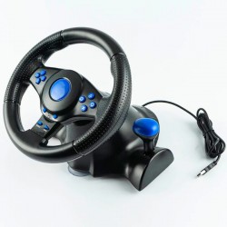 7in1 Gaming Racing Steering Wheel for PS4 PS3 X360 XOne Android NintendoSwitch PC + Pedals and GearShift