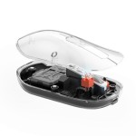 Meetion MT-BTM005 BTM005 Bluetooth Wireless Dual Mode Transparent Black Mouse