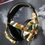 Pro Gaming BASS Headset AK45 Camouflage Big Headphones with Microphone for Gamers 4pin