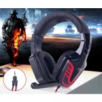 Pro Gaming Headset JT-G5 Black & Red Big Headphones with Microphone for Gamers