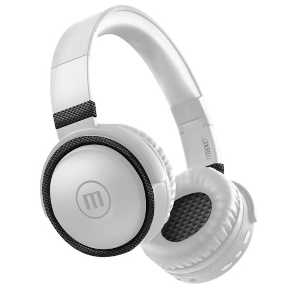 Maxell B52 Bluetooth Carbon White Big Headphone Deep BASS Leather Foldable built in microphone