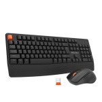 Meetion MT-C4130 2.4GHz Wireless Ergonomic Keyboard Mouse Combo Black