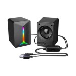 Meetion MT-SP2011 RGB Gaming Stereo Desktop Speakers 2.0 3.5mm + USB