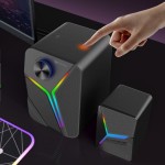 Meetion MT-SP2111 Bluetooth RGB Pro Gaming Stereo Desktop Speakers 2.1 Touch