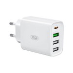 XO L120EU Multi Port Fast Charging Phone Charger (USB-C 20W/USB-A 18W)