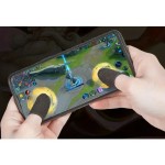 XO ZT-1b Silver Fiber Mobile Gaming Finger Sleeve Ultrathin 6pcs